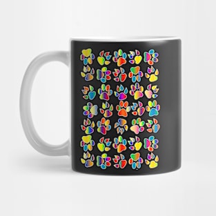 Paw Watercolor Colorful Mug